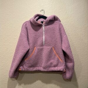 Wild Fable Lavender Sherpa Sweater Pullover Infinity pocket